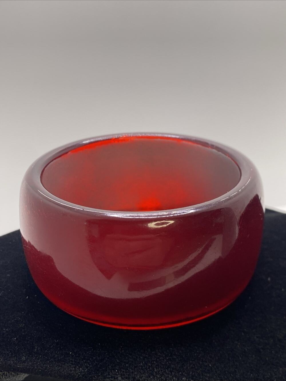 Vintage Red Bangle Lucite Bangle Cuff Braclet